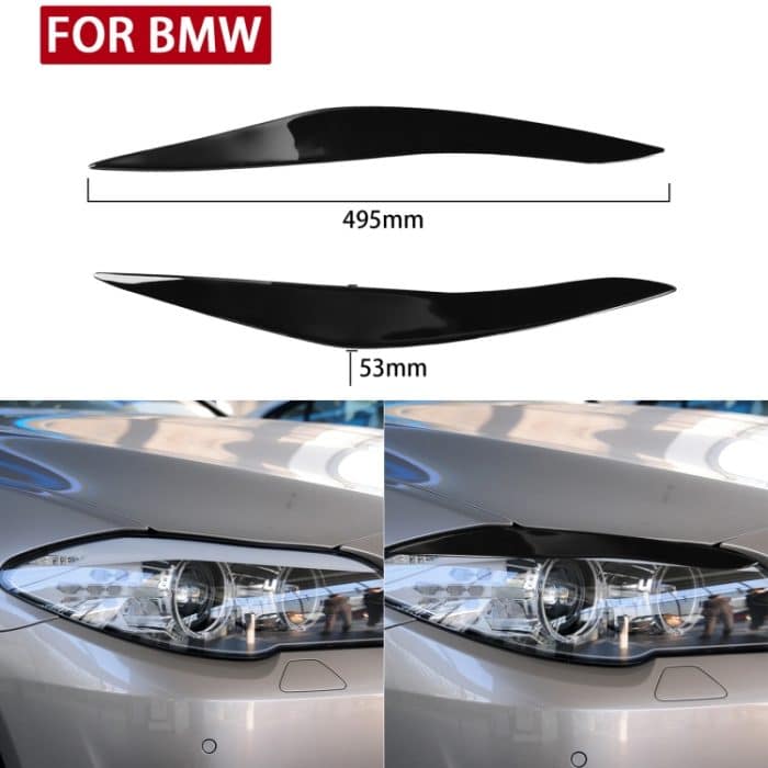 Paar Autolampen-Augenbrauen-weiche dekorative Aufkleber für BMW 5er F10 2010–2013, For BMW 5 Series F10 2010-2013 – Bild 5