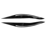 Paar Autolampen-Augenbrauen-weiche dekorative Aufkleber für BMW 5er F10 2010–2013, mit Loch, For BMW 5 Series F10 2010-2013, with Hole – Bild 2