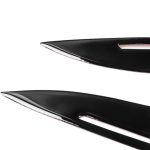 Paar Autolampen-Augenbrauen-weiche dekorative Aufkleber für BMW 5er F10 2010–2013, mit Loch, For BMW 5 Series F10 2010-2013, with Hole – Bild 3