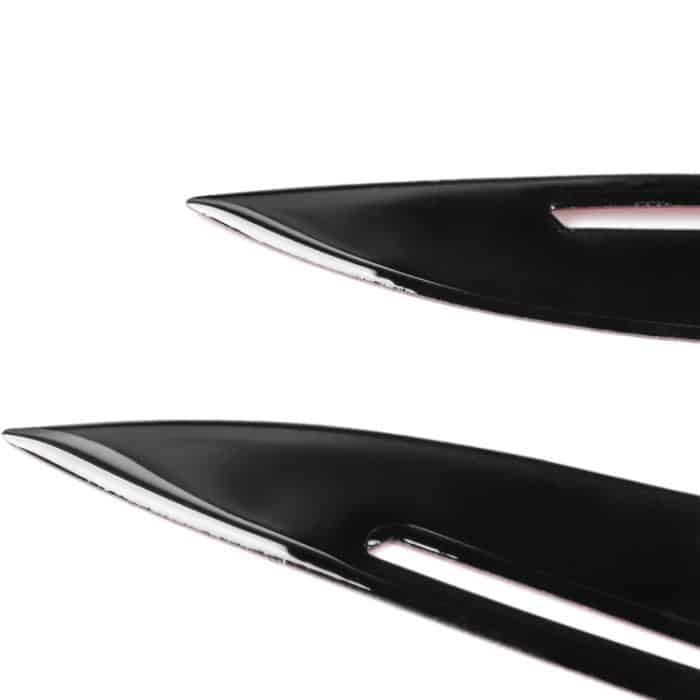 Paar Autolampen-Augenbrauen-weiche dekorative Aufkleber für BMW 5er F10 2010–2013, mit Loch, For BMW 5 Series F10 2010-2013, with Hole – Bild 3