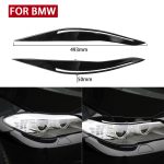 Paar Autolampen-Augenbrauen-weiche dekorative Aufkleber für BMW 5er F10 2010–2013, mit Loch, For BMW 5 Series F10 2010-2013, with Hole – Bild 5