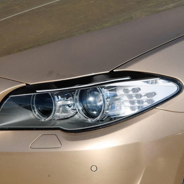 Paar Autolampen-Augenbrauen-weiche dekorative Aufkleber für BMW 5er F10 2010–2013, mit Loch, For BMW 5 Series F10 2010-2013, with Hole – Bild 7