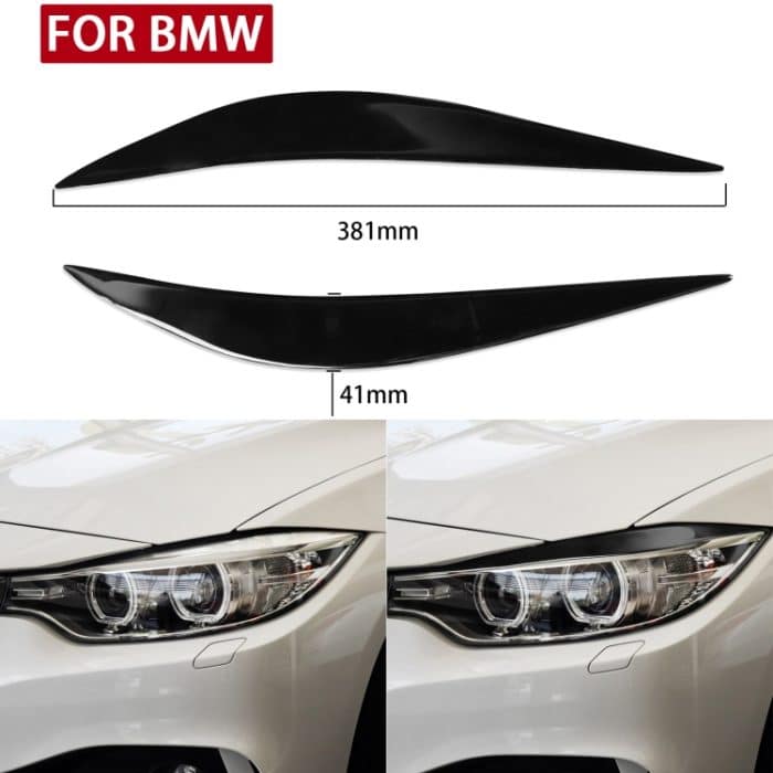 Paar Autolampen-Augenbrauen-weiche dekorative Aufkleber für BMW 4er F32/F33/F36 2012–2017, M3 F80 & M4 F82/F83 2014–2016, For BMW 4 Series F32/F33/F36 2012-2017, M3 F80 & M4 F82/F83 2014-2016 – Bild 5