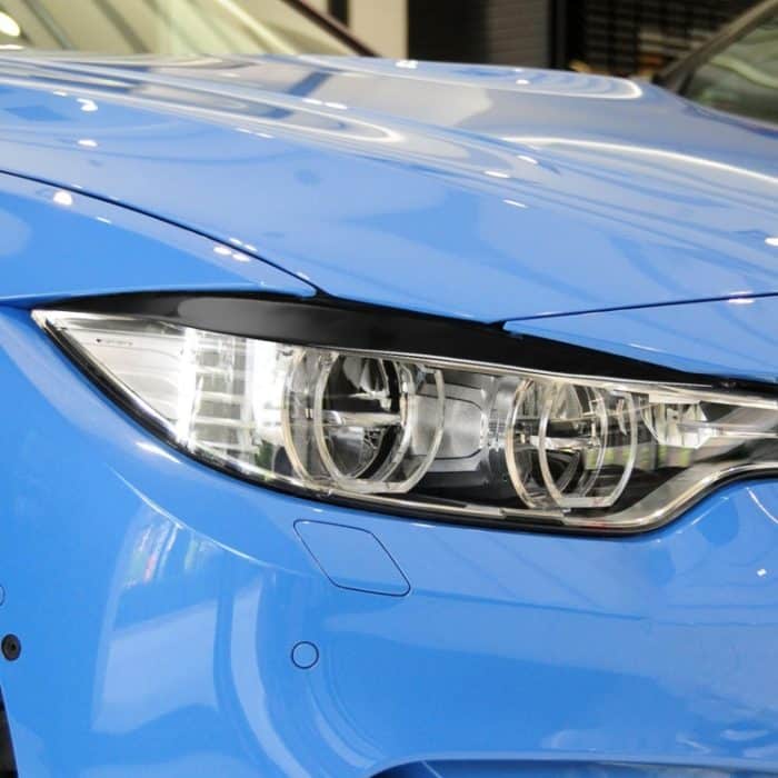 Paar Autolampen-Augenbrauen-weiche dekorative Aufkleber für BMW 4er F32/F33/F36 2012–2017, M3 F80 & M4 F82/F83 2014–2016, For BMW 4 Series F32/F33/F36 2012-2017, M3 F80 & M4 F82/F83 2014-2016 – Bild 6