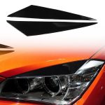 Paar weiche dekorative Auto-Lampen-Augenbrauen-Aufkleber für BMW X1 E842 2009–2014, For BMW X1 E842 2009-2014