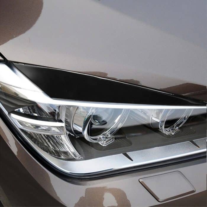 Paar weiche dekorative Auto-Lampen-Augenbrauen-Aufkleber für BMW X1 E842 2009–2014, For BMW X1 E842 2009-2014 – Bild 6