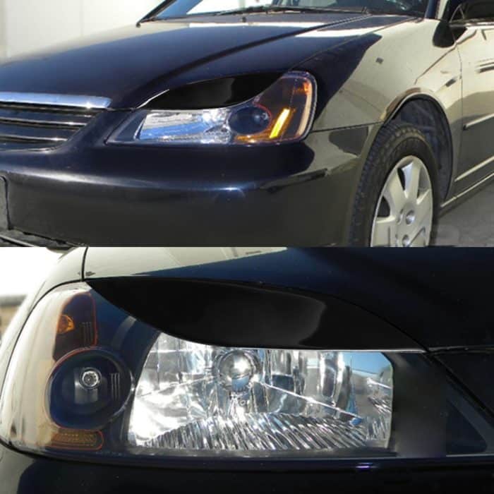 Paar Autolampen-Augenbrauen-weiche dekorative Aufkleber für Honda Civic 2001–2003, For Honda Civic 2001-2003 – Bild 7