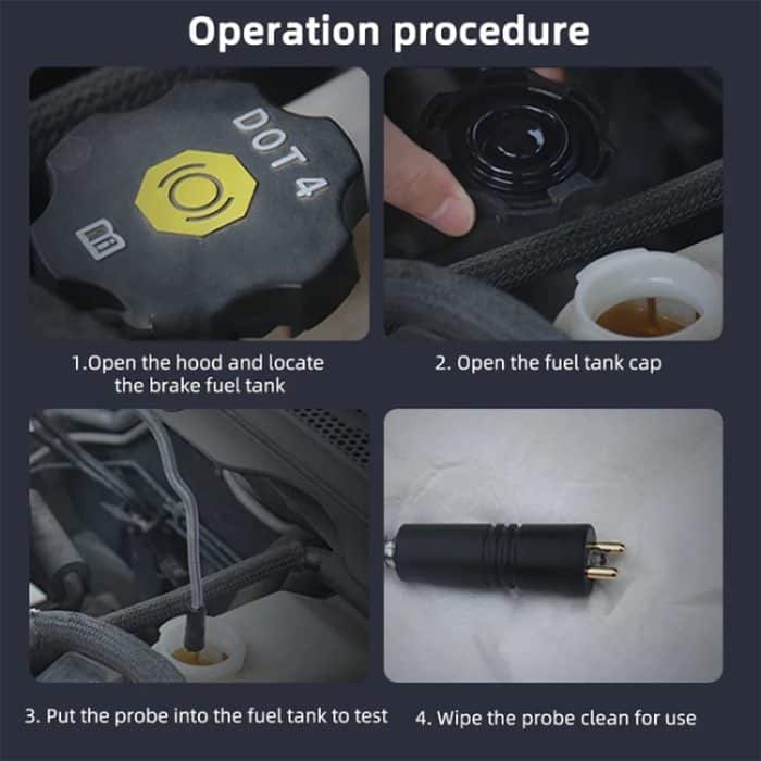 V066 Auto-Bremsflüssigkeitserkennungsstift Feuchtigkeitstester – Bild 9