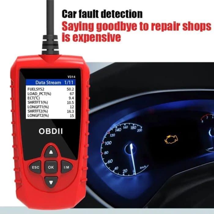 V314 Auto OBD Diagnosegerät Fehler löschen Codeleser – Bild 4