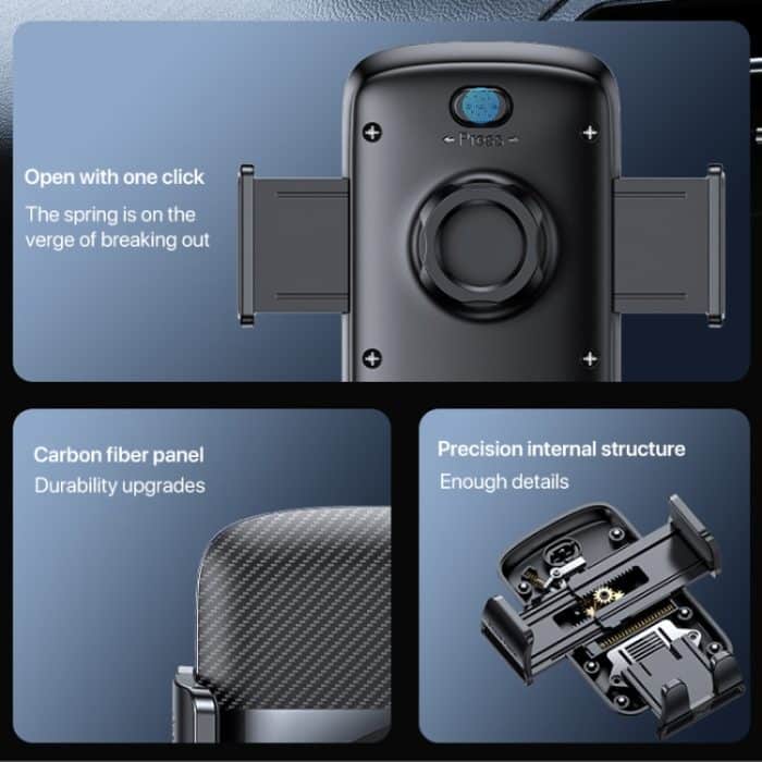 Yesido C175 Mini-Saugnapf-Typ mechanischer Telefonclip-Autohalter – Bild 3