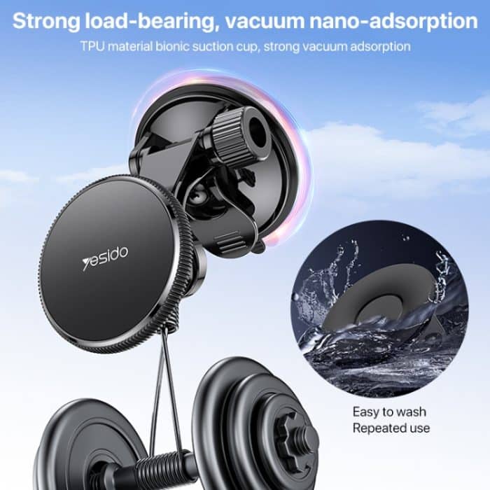 Yesido C177 Mini-Saugnapf-Typ-Magsafe-Magnet-Autohalterung – Bild 7