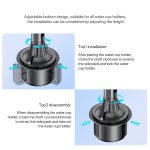 Yesido C200 Magsafe Magnetischer, verstellbarer Auto-Getränkehalter mit Telefonhalterung – Bild 9