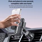 Yesido C242 Verstellbarer mechanischer Handy-Clip-Halter für Lüftungsschlitze im Auto – Bild 7