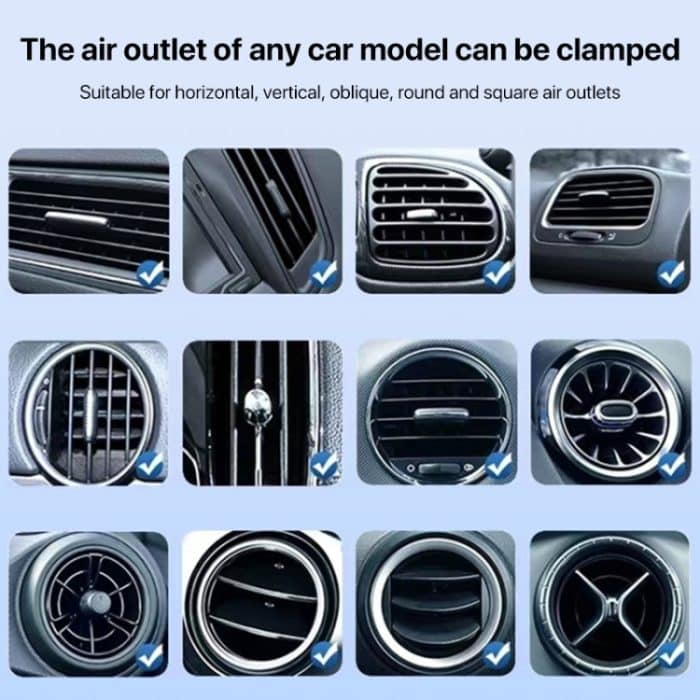 Yesido C242 Verstellbarer mechanischer Handy-Clip-Halter für Lüftungsschlitze im Auto – Bild 9