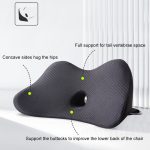 Atmungsaktives Lendenkissen aus Memory-Schaum für das Auto, Lumbar Cushion – Bild 2