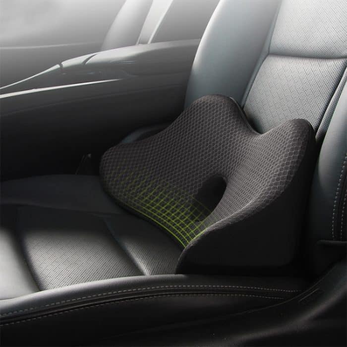 Atmungsaktives Lendenkissen aus Memory-Schaum für das Auto, Lumbar Cushion – Bild 8