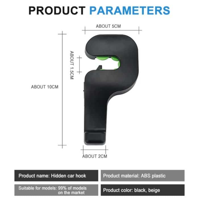 1 Paar versteckter Haken für die Autositzlehne – Bild 2