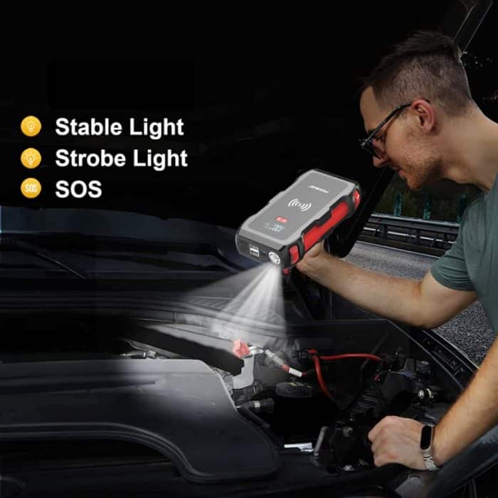 FOXSUR FJS-700 12-V-Auto-Multifunktions-Notstart-Netzteil mit kabelloser Aufladung, FJS-700 – Bild 7