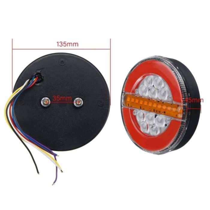 4 Zoll 24V LKW LED Fließwasser Rücklicht – Bild 2