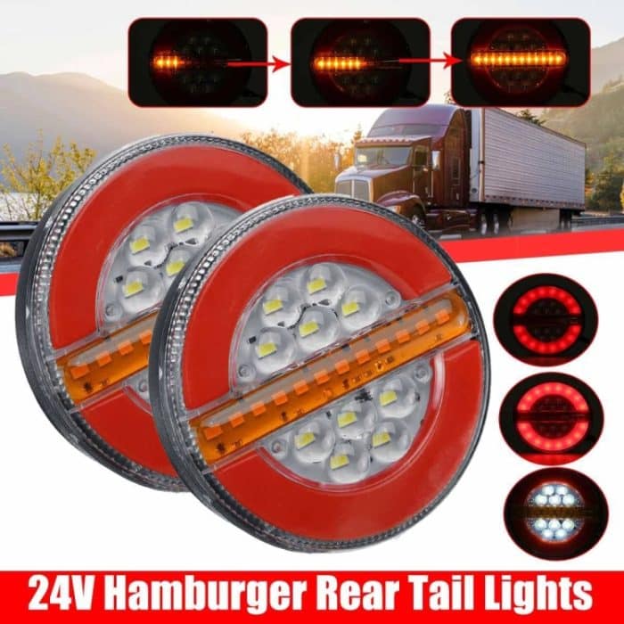 4 Zoll 24V LKW LED Fließwasser Rücklicht – Bild 5