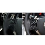 Auto-Lenkradknopf aus Kohlefaser, dekorativer Aufkleber, für Lexus IS250 NX200 200t 300h 2013-2020, B-Stil – Bild 6