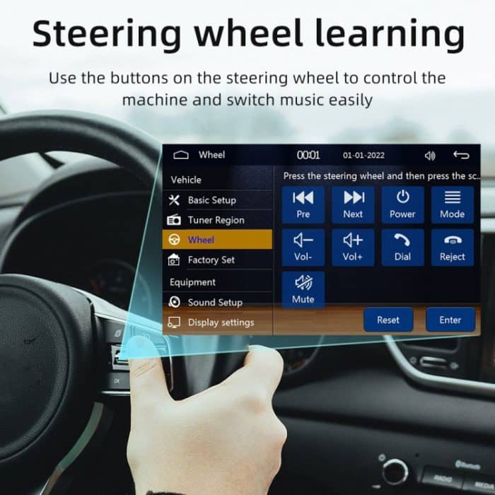 4 Zoll 800x480P Autoradio-Empfänger MP5-Player, unterstützt FM & Bluetooth & SD-Karte mit Fernbedienung – Bild 15