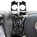 Auto-Lenkradknopf aus Kohlefaser, dekorativer Aufkleber, für Lexus IS250 NX200 200t 300h 2013-2020, Stil A – Bild 2