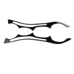 Paar Autolampe Augenbrauen weicher dekorativer Aufkleber für BMW E60 5er 2004-2010