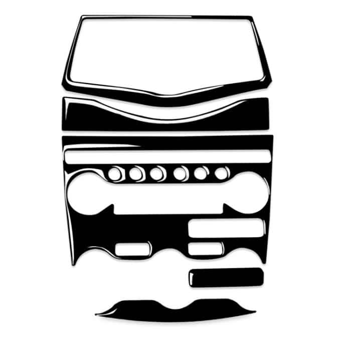 Für Nissan 370Z Z34 2009- 5 in 1 Auto AC Anpassung Panel Dekorative Aufkleber, Links und Rechts Antrieb Universal, 5 in 1 AC Adjustment Panel – Bild 1