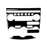 Für Nissan 370Z Z34 2009- 3 in 1 Auto AC Anpassung Panel Dekorative Aufkleber, Links und Rechts Antrieb Universal, 3 in 1 AC Adjustment Panel