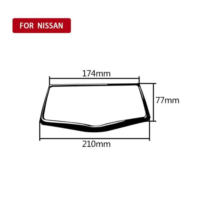 Für Nissan 370Z Z34 2009- Auto Multimedia Navigation Button Panel Dekorative Aufkleber, Links und Rechts Stick Universal, Multimedia Navigation Button Panel – Bild 2