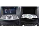 Für Nissan 370Z Z34 2009- Auto Multimedia Navigation Button Panel Dekorative Aufkleber, Links und Rechts Stick Universal, Multimedia Navigation Button Panel – Bild 5