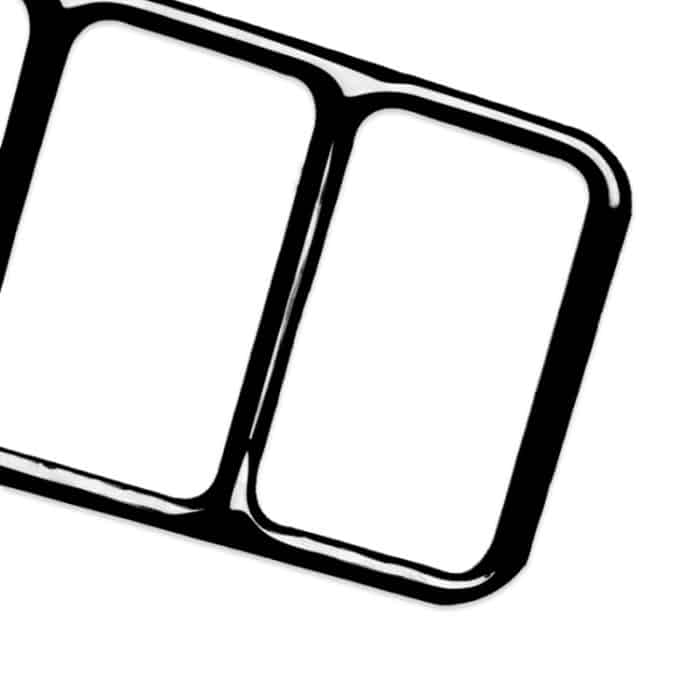 Für Nissan 370Z Z34 2009- Auto Zentrale Steuerung Heizung Taste Rahmen Dekorative Aufkleber, Links und Rechts Antrieb Universal, Central Control Heating Button Frame – Bild 3