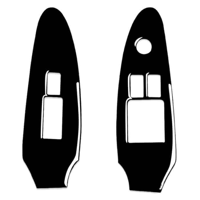 CAR9933B.jpg Für Nissan 370Z Z34 2009- 2 in 1 Autofensterheber-Panel-dekorativer Aufkleber, Rechtsantrieb, Window Lift Panel, Right Drive – Bild 1