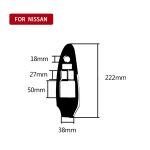 Für Nissan 370Z Z34 2009- Auto Fahrerseite Tür Lift Panel mit Loch Dekorativer Aufkleber, Rechtsantrieb – Bild 2