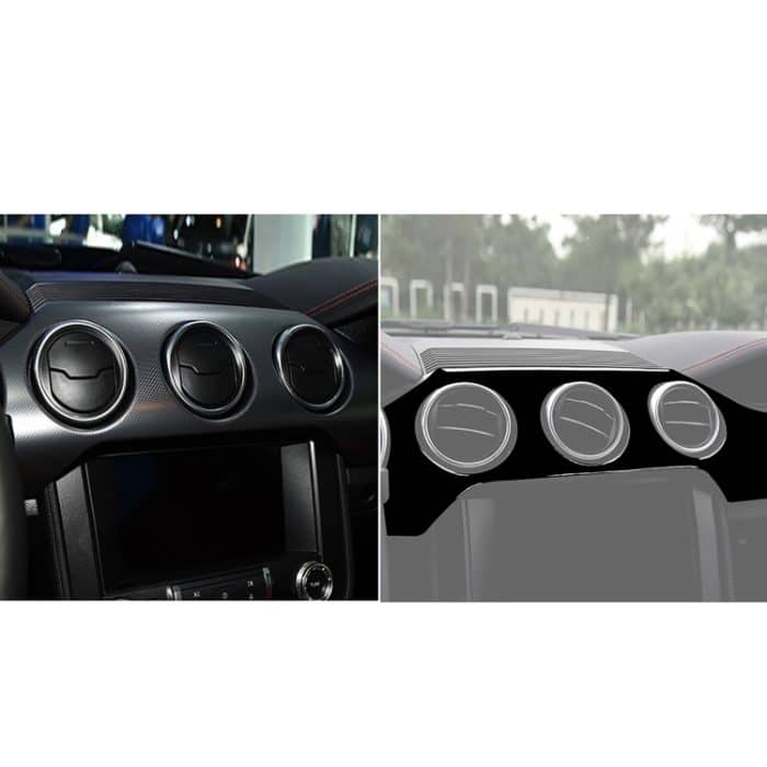 Für Ford Mustang 2015–2020, Auto-Armaturenbrett-Panel-Set, dekorativer Aufkleber, linker Antrieb, Dashboard Panel Set, Left Drive – Bild 5