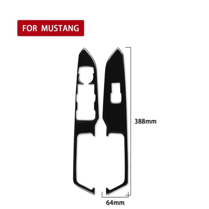 Für Ford Mustang 2015–2020, dekorativer Aufkleber für Autofensterheber, linker Antrieb, Window Lift Panel, Left Drive – Bild 2