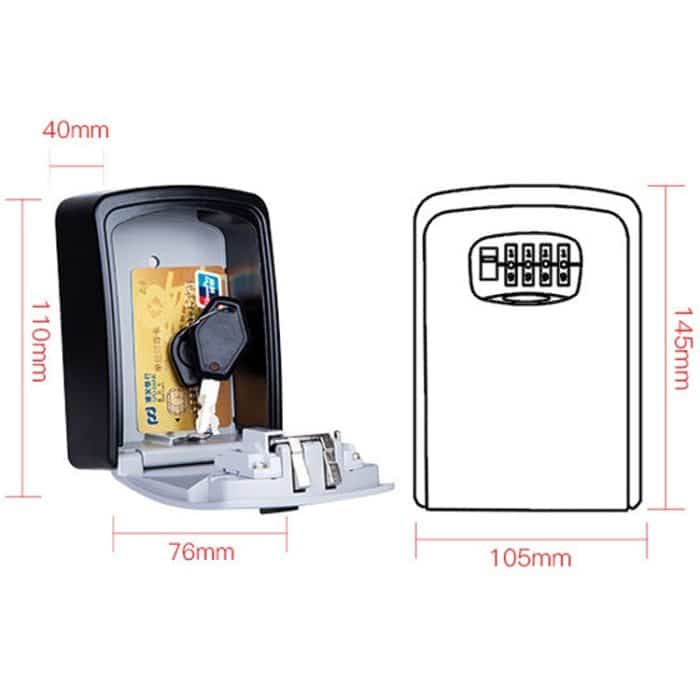 Große Aufbewahrungsbox aus Metall mit Passwortschloss, Villa-Sicherheitsbox, Wandschrank, Sicherheitsbox – Bild 3
