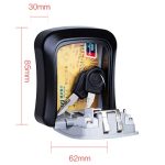 Passwortschloss, Metall-Aufbewahrungsbox, Tür-Sicherheitsbox, Wandschrank, Schlüssel-Sicherheitsbox – Bild 3