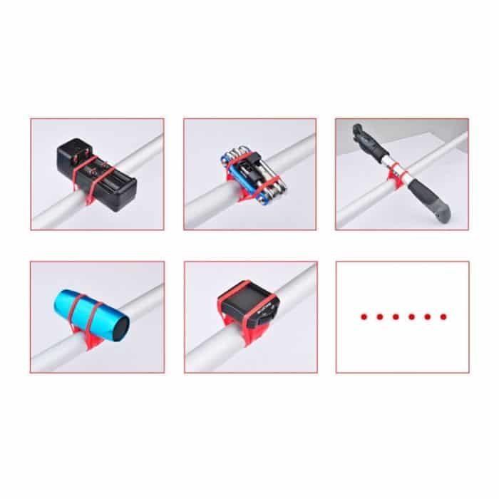 5 PCS Fahrrad Fahrrad hochfeste Gurte Halter für Handy Lichter Computer, zufällige Farblieferung – Bild 6