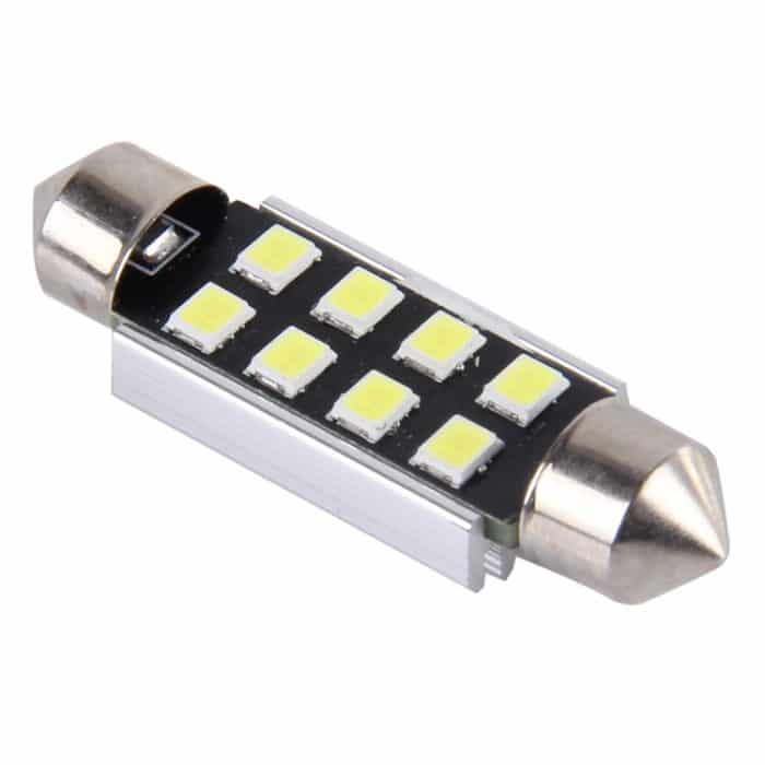 2 PCS 39mm Festoon 3W 300LM Weißlicht 8 LED 3528 SMD Canbus Fehlerfreie Auto-Leselampen, DC 12 – Bild 2