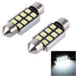 2 PCS 41mm Festoon 3W 300LM Weißlicht 8 LED 3528 SMD Canbus Fehlerfreie Auto-Leselampen, DC 12