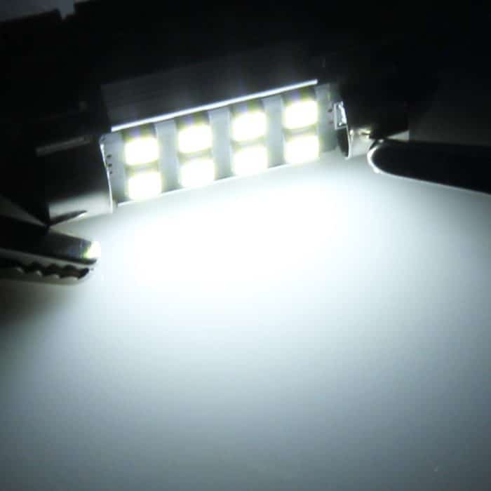 2 PCS 41mm Festoon 3W 300LM Weißlicht 8 LED 3528 SMD Canbus Fehlerfreie Auto-Leselampen, DC 12 – Bild 5