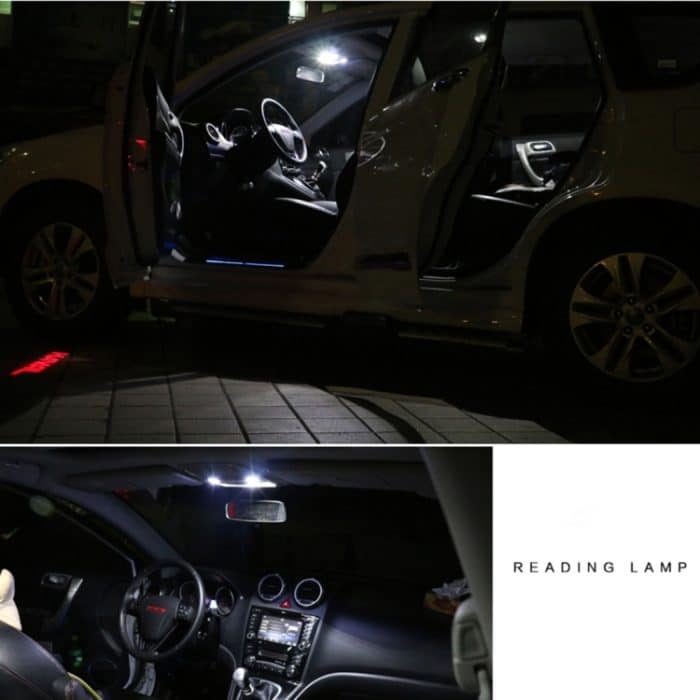 2 PCS 41mm Festoon 3W 300LM Weißlicht 8 LED 3528 SMD Canbus Fehlerfreie Auto-Leselampen, DC 12 – Bild 8