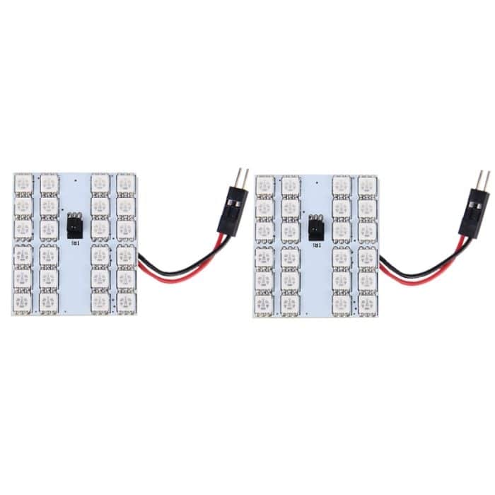 2 PCS Colourful 41MM T10 + Bicuspid Port Fernbedienung Auto Dome Lampe LED Leselampe mit 24 LED Leuchten – Bild 2