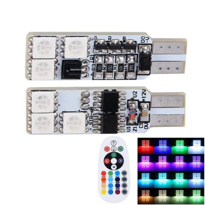 2 PCS Colourful 36MM T10 Port Fernbedienung Auto Dome Lampe LED Leselampe mit 6 LED Leuchten – Bild 1