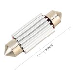 2 PCS DC 12 V 2 W 41 MM 4014 Bicuspid Port Keine Decodierung Auto Dome Lampe LED Leselicht mit 10 LED Lichter, 41MM – Bild 3