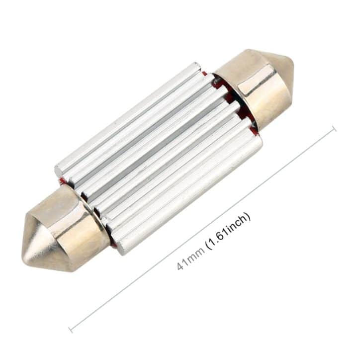 2 PCS DC 12 V 2 W 41 MM 4014 Bicuspid Port Keine Decodierung Auto Dome Lampe LED Leselicht mit 10 LED Lichter, 41MM – Bild 3