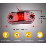 10 PCS 10-30V PKW LKW Anhänger Piranha LED Seitenmarkierung Blinker Glühbirne, Rotes Licht – Bild 4