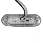 10 PCS DC 10-30V PKW LKW Anhänger Piranha 3-LED Seitenmarkierungsleuchten Glühlampe Lampe, Licht Farbe: Weiß – Bild 3